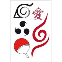 NARUTO SHIPPUDEN - Tattoos - 15x10cm - X5 von ABYSSE CORP S.A.S