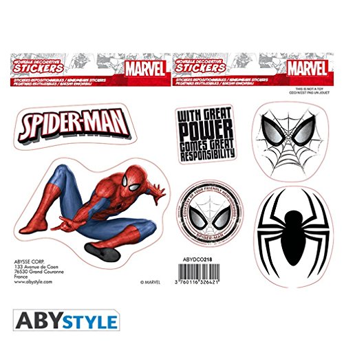 ABYstyle Abysse Corp_ABYDCO436 MARVEL Stickers 16x11cm Spiderman von ABYSTYLE