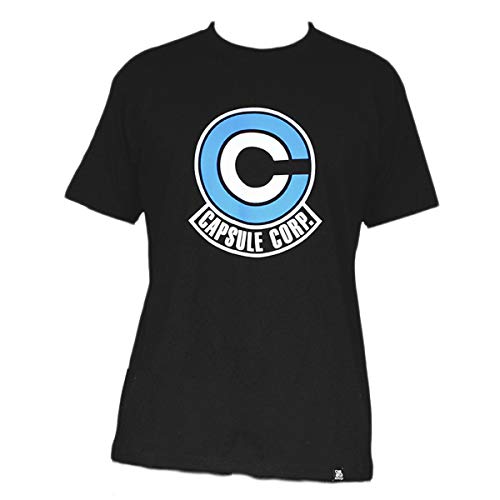 ABYstyle – Dragon Ball – T-Shirt – „Capsule Corp“ – Herren – Schwarz (XS) von ABYSTYLE
