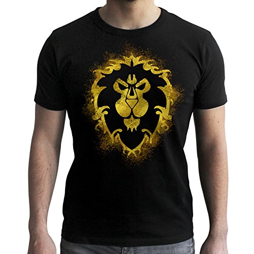 ABYstyle Herren T-Shirt World of Warcraft Alliance, Schwarz, Größe XL von ABYSTYLE