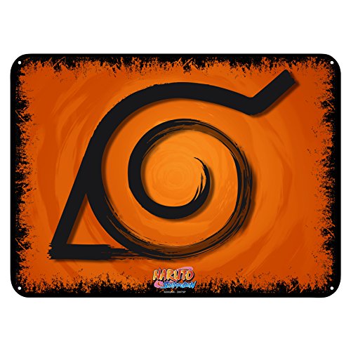 ABYstyle - NARUTO SHIPPUDEN - Plakette aus Metall - "Konoha" (28x38) von ABYSTYLE