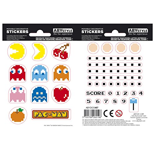 ABYstyle - PAC-MAN - Stickers - 16x11cm – Labyrinth von ABYSTYLE