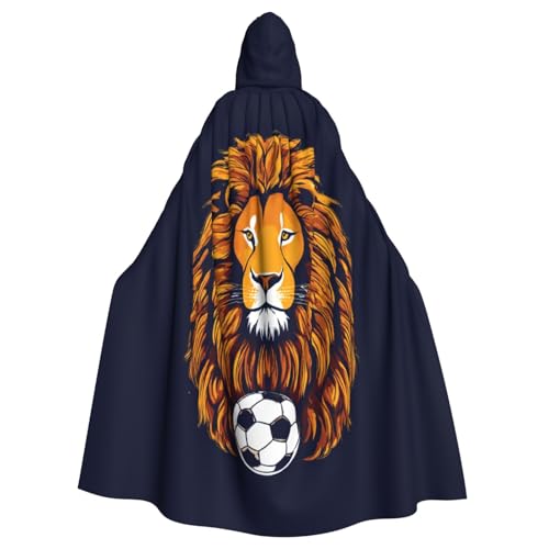 ABYchdd Cooler Halloween-Umhang mit Kapuze und Löwen-Druck, Unisex, langer Umhang für Cosplay/Party ABYchdd Cooler Halloween-Umhang mit Kapuze und Löwen-Druck, Unisex, langer Umhang für Cosplay/Party von ABYchdd