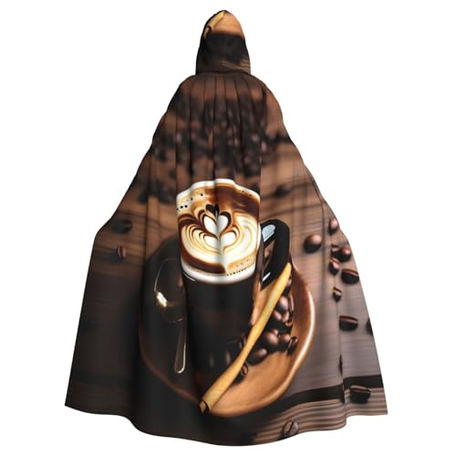 ABYchdd Delicious Heart Coffee Print Halloween Adult Hooded Cloak, Unisex Hooded Robe Cloak Long Cape For Cosplay/Party ABYchdd Delicious Heart Coffee Print Halloween Adult Hooded Cloak, Unisex Hooded Robe Cloak Long Cape For Cosplay/Party von ABYchdd