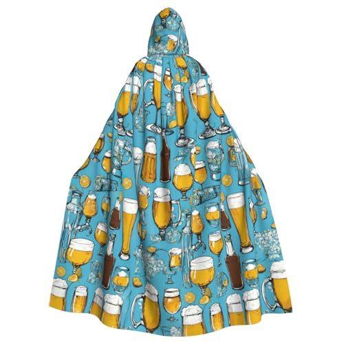 ABYchdd Kapuzenumhang mit Bierblasen-Druck, Unisex, langer Umhang für Cosplay/Party ABYchdd Kapuzenumhang mit Bierblasen-Druck, Unisex, langer Umhang für Cosplay/Party von ABYchdd