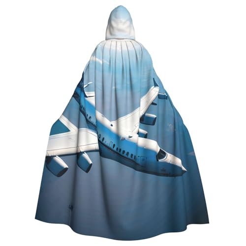 ABYchdd Kapuzenumhang mit Flugzeug-Aufdruck, Unisex, langer Umhang für Cosplay/Party ABYchdd Kapuzenumhang mit Flugzeug-Aufdruck, Unisex, langer Umhang für Cosplay/Party von ABYchdd
