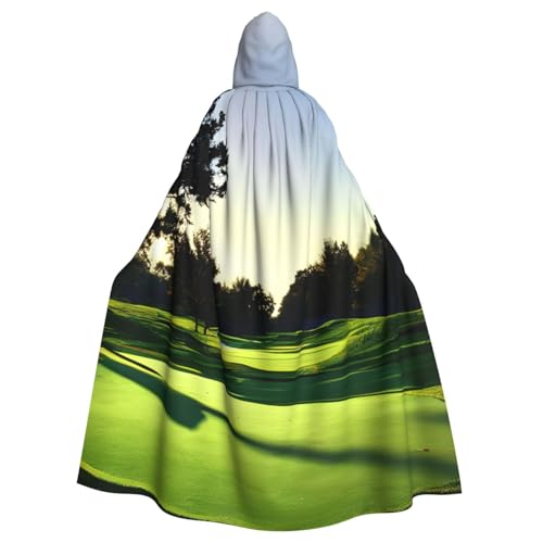 ABYchdd Kapuzenumhang mit Golfplatz-Druck, Halloween, Erwachsene, Unisex, langer Umhang für Cosplay/Party ABYchdd Kapuzenumhang mit Golfplatz-Druck, Halloween, Erwachsene, Unisex, langer Umhang für Cosplay/Party von ABYchdd