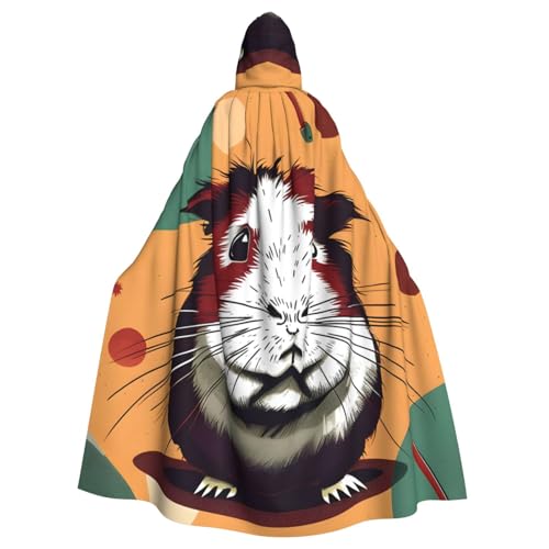 ABYchdd Kapuzenumhang mit Meerschweinchen-Muster, Halloween, Erwachsene, Unisex, mit Kapuze, langer Umhang für Cosplay/Party ABYchdd Kapuzenumhang mit Meerschweinchen-Muster, Halloween, Erwachsene, Unisex, mit Kapuze, langer Umhang für Cosplay/Party von ABYchdd