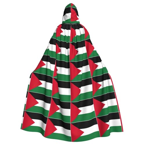 ABYchdd Kapuzenumhang mit Palästina-Flagge, Unisex, langer Umhang für Cosplay/Party ABYchdd Kapuzenumhang mit Palästina-Flagge, Unisex, langer Umhang für Cosplay/Party von ABYchdd
