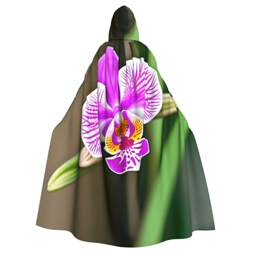 ABYchdd Orchideen-Druck, Halloween-Umhang mit Kapuze, Unisex, langer Umhang für Cosplay/Party ABYchdd Orchideen-Druck, Halloween-Umhang mit Kapuze, Unisex, langer Umhang für Cosplay/Party von ABYchdd