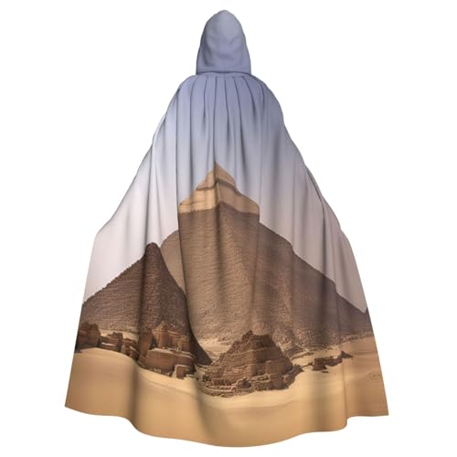 ABYchdd Pyramids of Egypt Print Halloween Erwachsene Kapuzenumhang Unisex Kapuzenmantel Umhang Langer Umhang für Cosplay/Party ABYchdd Pyramids of Egypt Print Halloween Erwachsene Kapuzenumhang Unisex Kapuzenmantel Umhang Langer Umhang für Cosplay/Party von ABYchdd