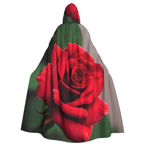 ABYchdd Rote Rose Blume 1 Druck Halloween Erwachsene Kapuzenumhang Unisex Kapuze Robe Umhang Langer Umhang für Cosplay/Party ABYchdd Rote Rose Blume 1 Druck Halloween Erwachsene Kapuzenumhang Unisex Kapuze Robe Umhang Langer Umhang für Cosplay/Party von ABYchdd