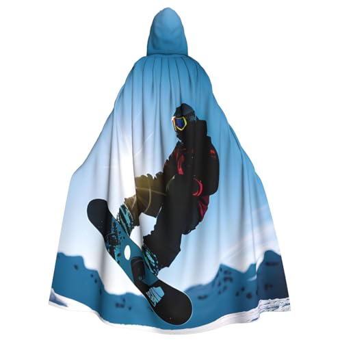 ABYchdd Snowboarding Bild Druck Halloween Erwachsene Kapuzenumhang Unisex Kapuzenmantel Umhang Langer Umhang für Cosplay/Party ABYchdd Snowboarding Bild Druck Halloween Erwachsene Kapuzenumhang Unisex Kapuzenmantel Umhang Langer Umhang für Cosplay/Party von ABYchdd