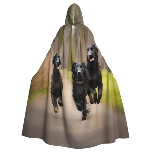 ABYchdd Trotting Flat Coated Retrievers Paw Print Halloween Erwachsene Kapuzenumhang Unisex Kapuzenmantel Umhang Langer Umhang für Cosplay/Party ABYchdd Trotting Flat Coated Retrievers Paw Print Halloween Erwachsene Kapuzenumhang Unisex Kapuzenmantel Umhang Langer Umhang für Cosplay/Party von ABYchdd