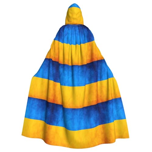 ABYchdd Ukrainischer Flaggen-Druck, Halloween, Erwachsenen-Kapuzenumhang, Unisex, langer Umhang für Cosplay/Party ABYchdd Ukrainischer Flaggen-Druck, Halloween, Erwachsenen-Kapuzenumhang, Unisex, langer Umhang für Cosplay/Party von ABYchdd