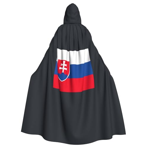 ABYchdd Umhang mit Kapuze für Erwachsene, Motiv: Flagge der Slowakei, Unisex, langer Umhang für Cosplay/Party ABYchdd Umhang mit Kapuze für Erwachsene, Motiv: Flagge der Slowakei, Unisex, langer Umhang für Cosplay/Party von ABYchdd