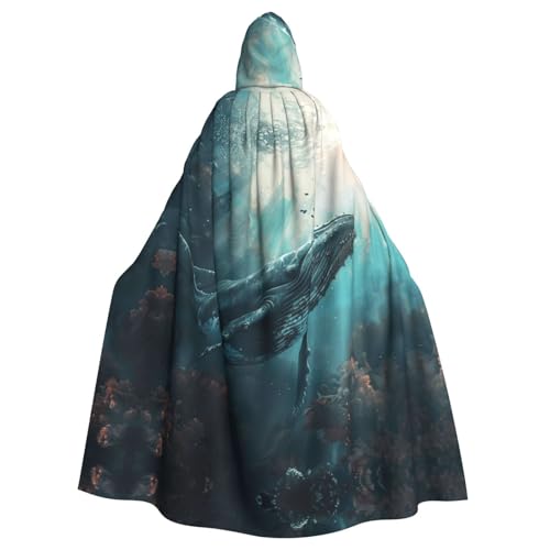 ABYchdd Unterwasserwal-Druck, Halloween, Erwachsenen-Kapuzenumhang, Unisex, langer Umhang für Cosplay/Party ABYchdd Unterwasserwal-Druck, Halloween, Erwachsenen-Kapuzenumhang, Unisex, langer Umhang für Cosplay/Party von ABYchdd