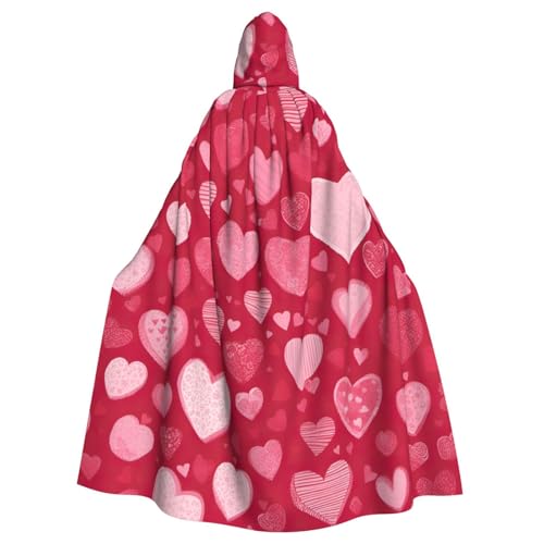 ABYchdd Valentinstag-Druck, Halloween, Erwachsenen-Kapuzenumhang, Unisex, langer Umhang für Cosplay/Party ABYchdd Valentinstag-Druck, Halloween, Erwachsenen-Kapuzenumhang, Unisex, langer Umhang für Cosplay/Party von ABYchdd