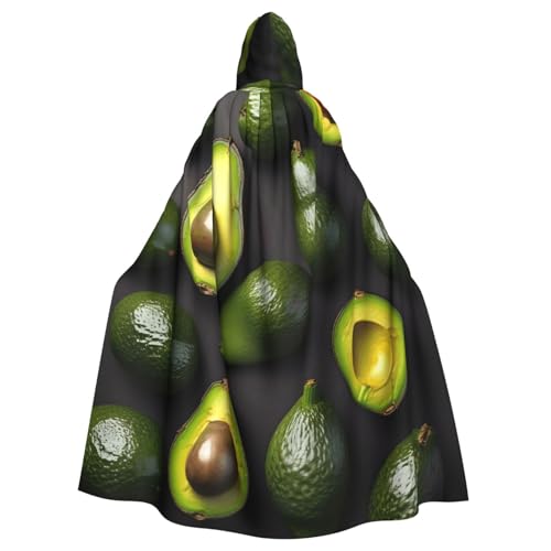 Avocado-Obstmuster-Druck, Halloween, Erwachsenen-Kapuzenumhang, Unisex, langer Umhang für Cosplay/Party Avocado-Obstmuster-Druck, Halloween, Erwachsenen-Kapuzenumhang, Unisex, langer Umhang für Cosplay/Party von ABYchdd