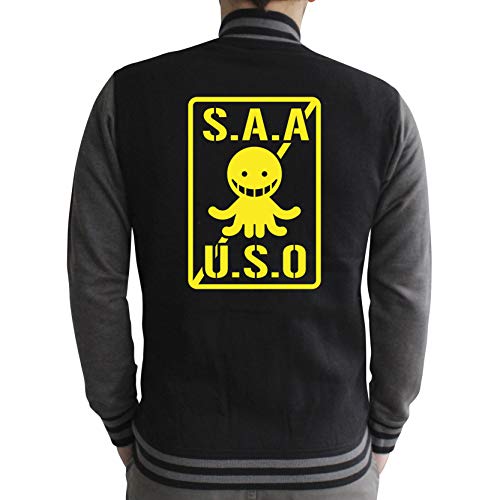 ABYstyle Assassination Classroom – Teddy – S.A.A.U.S.O Herren Black/Dark Grey (XL) von ABYSTYLE