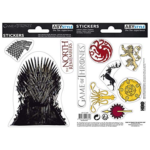 ABYSTYLE - Game of Thrones - Stickers - 16x11cm - Stark/Sigils von ABYSTYLE
