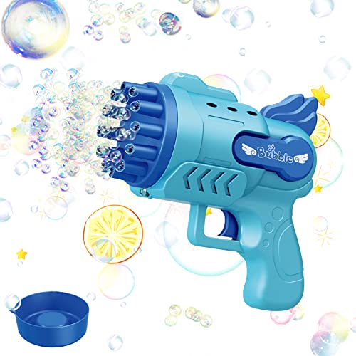 ACAREY Seifenblasenmaschine für Kinder, Seifenblasenpistole Bubble Machine Bubble Gun Hochzeitsdeko Seifenblasen Hochzeit Blasenmaschine Blasenspielzeug Geschenk für Kinder,Geburtstag, Party (Blau) von ACAREY