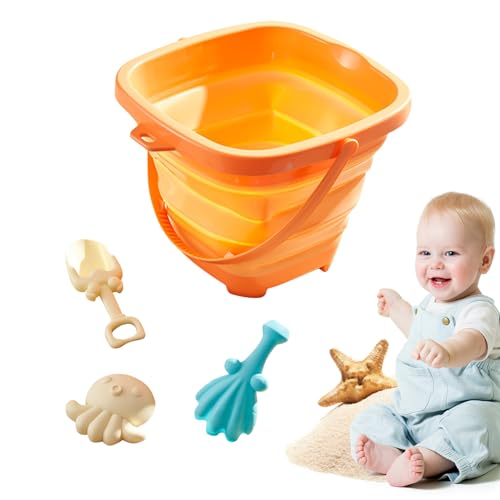 ACAREY Strandspielzeug Set Faltbarer Sandspielzeug Faltbarer Strandeimer Eimer Sandförmchen for Kinder, Sandkasten Spielzeug Wasserspielzeug Sandschaufel Sandeimer Für Sandkasten Pool Camping (Gelb) ACAREY Strandspielzeug Set Faltbarer Sandspielzeug Faltbarer Strandeimer Eimer Sandförmchen for Kinder, Sandkasten Spielzeug Wasserspielzeug Sandschaufel Sandeimer Für Sandkasten Pool Camping (Gelb) von ACAREY