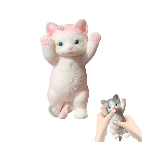 Anti Stress Spielzeug Mollige Stressball Katze Lustig Antistressball Stressball Erwachsene Squeeze Antistress Spielzeug Katze Ideal für Stressabbau und Angstlinderung (B) von ACAREY