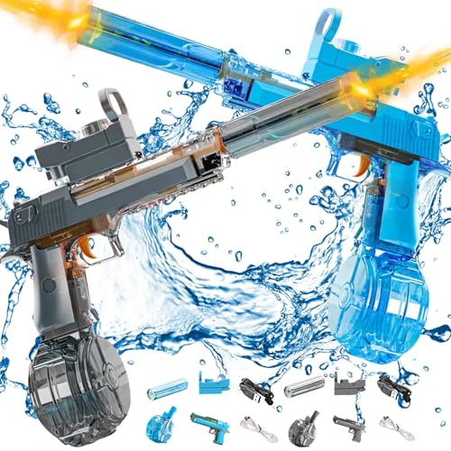Elektrische Wasserpistole, Elektrische Großer Reichweite Wasserpistole Große Kapazität für Erwachsene und Kinder mit Lichtern, Wasser Spielzeug Pistolen für Sommer Strand Outdoor Pool Spielzeug (C) Elektrische Wasserpistole, Elektrische Großer Reichweite Wasserpistole Große Kapazität für Erwachsene und Kinder mit Lichtern, Wasser Spielzeug Pistolen für Sommer Strand Outdoor Pool Spielzeug (C) von ACAREY