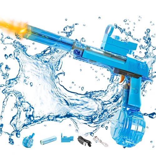 Elektrische Wasserpistole, Elektrische Großer Reichweite Wasserpistole Große Kapazität für Erwachsene und Kinder mit Lichtern, Wasser Spielzeug Pistolen für Sommer Strand Outdoor Pool Spielzeug (A) Elektrische Wasserpistole, Elektrische Großer Reichweite Wasserpistole Große Kapazität für Erwachsene und Kinder mit Lichtern, Wasser Spielzeug Pistolen für Sommer Strand Outdoor Pool Spielzeug (A) von ACAREY