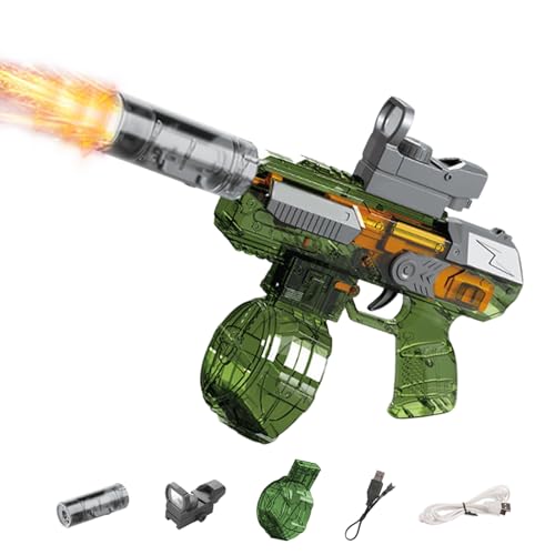 Elektrische Wasserpistole Große mit Blitzeffekten Automatische Wasserpistole Elektrisch mit 425ml Wassertank, Reichweite 25-32 Fuß, für Erwachsene und Kinder Sommer Outdoor Pool Strand Party (B) von ACAREY