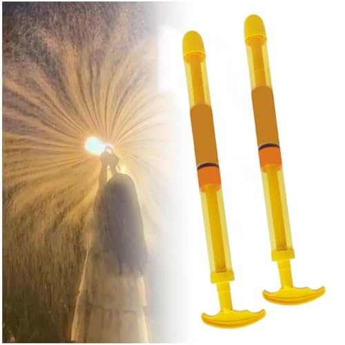 Feuerwerk Wasserpistole 2 Stück Fireworks Water Gun Wasserspritzpistole, Feuerwerks-Effekt Spritzspielzeug Für Kinder & Erwachsene, Pool, Garten, Strand, Party, Sommer, Outdoor (Gelb) von ACAREY