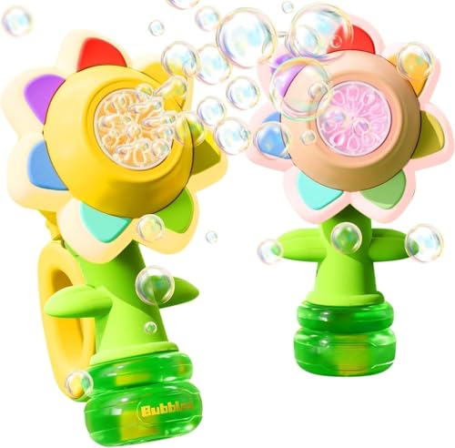 Seifenblasenmaschine für Kinder, Handheld Sonnenblumen Seifenblasenpistole Automatische Bubble Make Für Kinder, Blasenspielzeug Geschenk Für Kinder, Party, Hochzeit, Outdoor, 20000+ Blasen (2 Stück) Seifenblasenmaschine für Kinder, Handheld Sonnenblumen Seifenblasenpistole Automatische Bubble Make Für Kinder, Blasenspielzeug Geschenk Für Kinder, Party, Hochzeit, Outdoor, 20000+ Blasen (2 Stück) von ACAREY