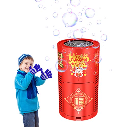 Seifenblasenmaschinen Feuerwerks 38 Löch Pistole Bubble Machine Automatische Feuerwerks Seifenblasenpistole mit Licht Und Sound Feuerwerkseffekt Automatisches Seifenblasen Für Kinder Erwachsene von ACAREY