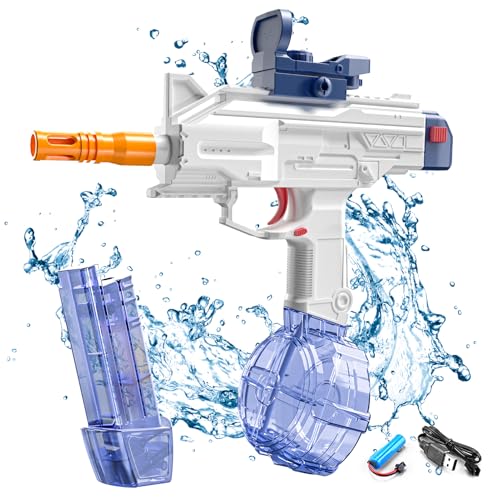 Wasserpistole Elektrisch, Große Kapazität Wasserpistole für Erwachsene und Kinder, 6-10 Pistols Großer Reichweite Wasserpistole,Wasser Spielzeug Pistolen für Sommer Strand Outdoor Pool Spielzeug (A) Wasserpistole Elektrisch, Große Kapazität Wasserpistole für Erwachsene und Kinder, 6-10 Pistols Großer Reichweite Wasserpistole,Wasser Spielzeug Pistolen für Sommer Strand Outdoor Pool Spielzeug (A) von ACAREY