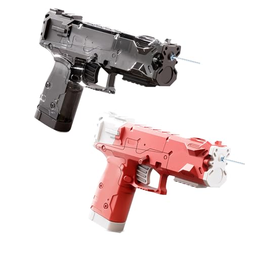 Wasserpistole Kinder, 4 Stück Klein Wasserspritzpistole, Tragbar Water Gun mit 8 Meter Reichweite, Transparent Klein Wasser Pistole für Kinder Sommer im Freien Pool Strand Wasserspielzeug (L) von ACAREY