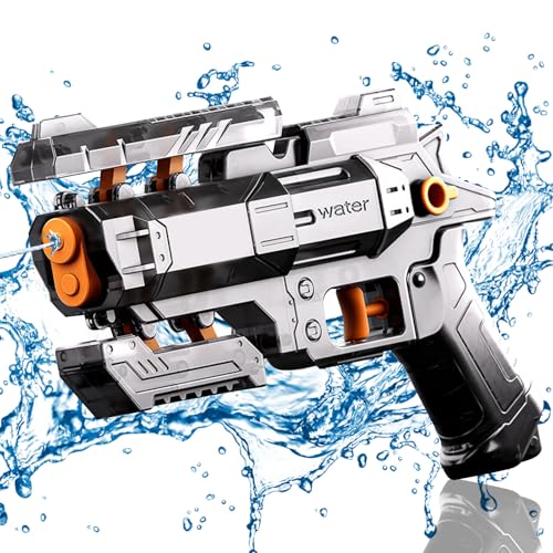 Wasserpistole Kinder, Verformbare Manuelle Groß Wasserpistole mit 4-6 Meter Großer Reichweite, Wasserspritzpistole für Kinder und Erwachsene Sommer im Freien Pool Strand Wasserspielzeug (D) von ACAREY