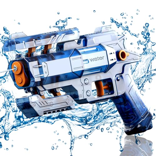 Wasserpistole Kinder, Verformbare Manuelle Groß Wasserpistole mit 4-6 Meter Großer Reichweite, Wasserspritzpistole für Kinder und Erwachsene Sommer im Freien Pool Strand Wasserspielzeug (E) von ACAREY