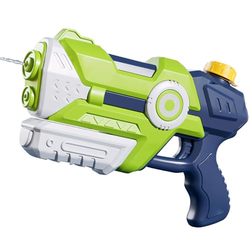 Wasserpistole für Kinder mit Großer Reichweite bis zu 8-10 Meter 750ml Wasserspritzpistole mit Erhöhtem Druck Wasser Spielzeug für Sommer Water Gun Eiswürfel Geeignet (Grün) von ACAREY