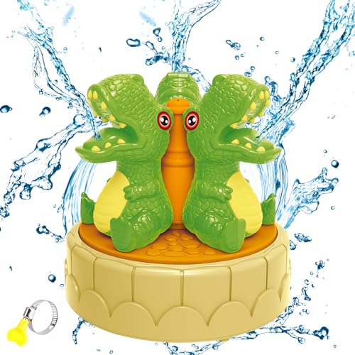 Wassersprinkler Wasserspielzeug Für Kinder, Dino Sprinkler Wassersprinkler Kinder Outdoor Spielzeug Wasserspielzeug, Spray, Schwimmbadspielzeug, Lustiges Sommerspiel, Wasserspiel Garten (Grün) von ACAREY