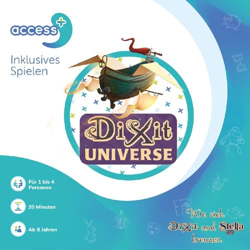 ACCESS+, Dixit Universe Access+, Familienspiel, Kartenspiel, 1-4 Spieler, Ab 8+ Jahren, 20 Minuten, Deutsch von Access+