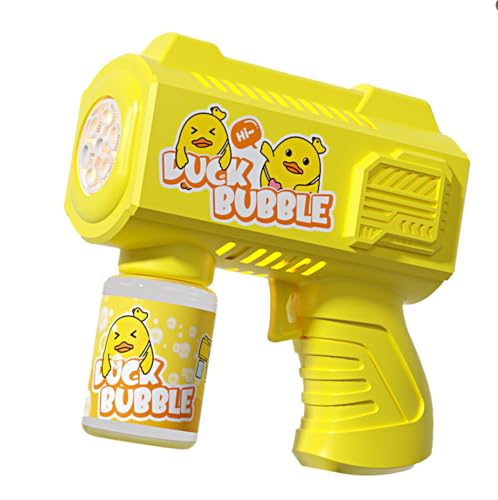 Automatische Seifenblasenpistole für Kinder, mit Seifenblasen-Lösung, Seifenblasen-Maschine mit LED-Lichtern von ACCOF