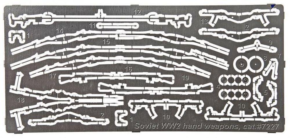 Photoetched set Soviet WWII hand weapons Photoetched set Soviet WWII hand weapons von ACE