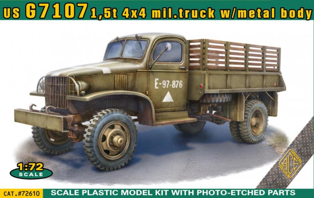 US G7107 1,5t 4x4 army truck w/metal body von ACE