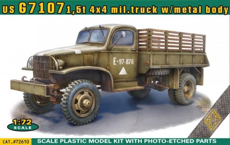 US G7107 1,5t 4x4 army truck w/metal body von ACE