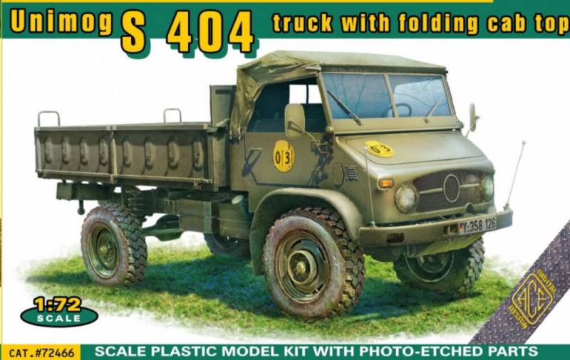 Unimog S 404 truck with folding cab top Unimog S 404 truck with folding cab top von ACE