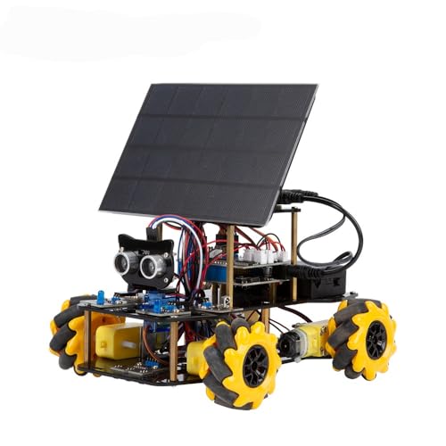 ACEBOTT Explorer Series QD001, Intelligentes Roboter-Auto-Set, ESP32, Multi-Modus-Steuerung mit Linienverfolgung und Hindernisvermeidung, 4 Rollen (QD008 Solar Energy) von ACEBOTT