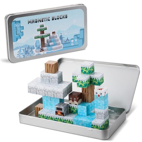 ACELIFE 45PCS Magnetisches Bausteine Reisespielzeug, Mini Magnet Bauspielzeug mit Tragbare Eisenkasten Educational STEM Spielzeug für Kinder ab 3+ Jahren ACELIFE 45PCS Magnetisches Bausteine Reisespielzeug, Mini Magnet Bauspielzeug mit Tragbare Eisenkasten Educational STEM Spielzeug für Kinder ab 3+ Jahren von ACELIFE