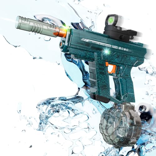 Wasserpistole Elektrisch, 800ML Große Kapazität Elektrische Wasserpistole 10M Reichweite Automatisiert & Manueller Wasserwerfer mit Wiederaufladbare Batterie für Pool Garten Strand Wasserpistole Elektrisch, 800ML Große Kapazität Elektrische Wasserpistole 10M Reichweite Automatisiert & Manueller Wasserwerfer mit Wiederaufladbare Batterie für Pool Garten Strand von ACELIFE