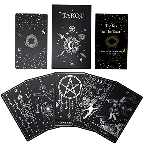 ACELION Original Tarotkarten-Set mit Anleitung, 78 Stück Tarotkarten mit Goldfolie auf der Oberfläche, Wahrsagspiel, Tarot für Anfänger.. ACELION Original Tarotkarten-Set mit Anleitung, 78 Stück Tarotkarten mit Goldfolie auf der Oberfläche, Wahrsagspiel, Tarot für Anfänger.. von ACELION
